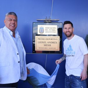 AFA homenajeó a Lionel Messi.