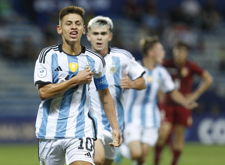 La Selección Argentina Sub 17 venció 4 a 2 a Venezuela en su inicio en el Sudamericano de Ecuador 2023.